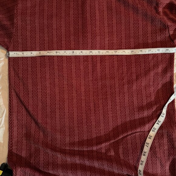 Versace Jeans Couture-Style Polo Shirt – Burgundy Textured Knit, Medusa Embroide - Picture 3 of 7